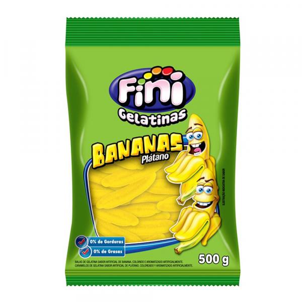 Bala de Gelatina Bananas 500g - Fini