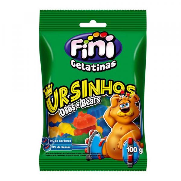 Bala de Gelatina Ursinhos Brilho 110g - Fini