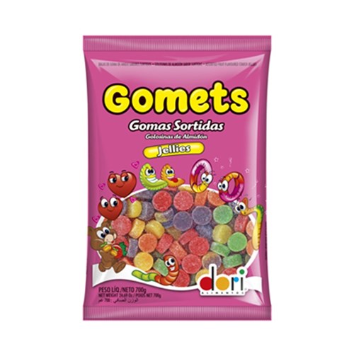 Bala de Goma Gomets Gomas Sortidas Dori - Gum Drops - 700g