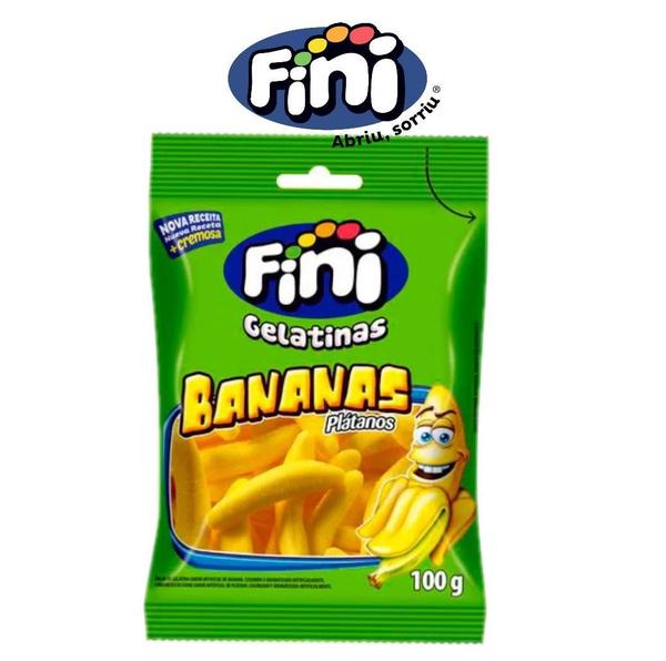 Bala Fini Gelatina Banana 100g