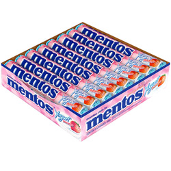 Bala Mentos Stick Yogurt 38g - Embalagem com 16 Unidades - Perfeti