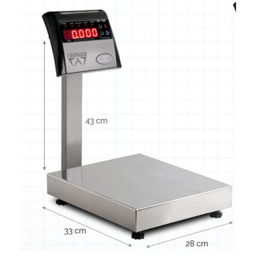 Balança de Bancada 50kg/ 10g Ramuza DP50
