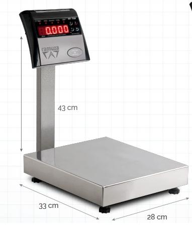 Balança de Bancada 50kg/ 10g Ramuza DP50