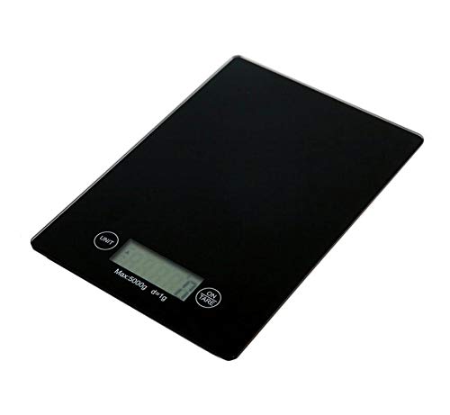 Balança Digital 5kg em Vidro Temperado para Cozinha Slim