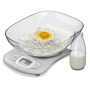 Balança Digital com Recipiente para Cozinha 5kg 2922/100 - Brinox - Branco