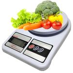Balança Digital de Cozinha com Capacidade de 10 Kg - Tomate