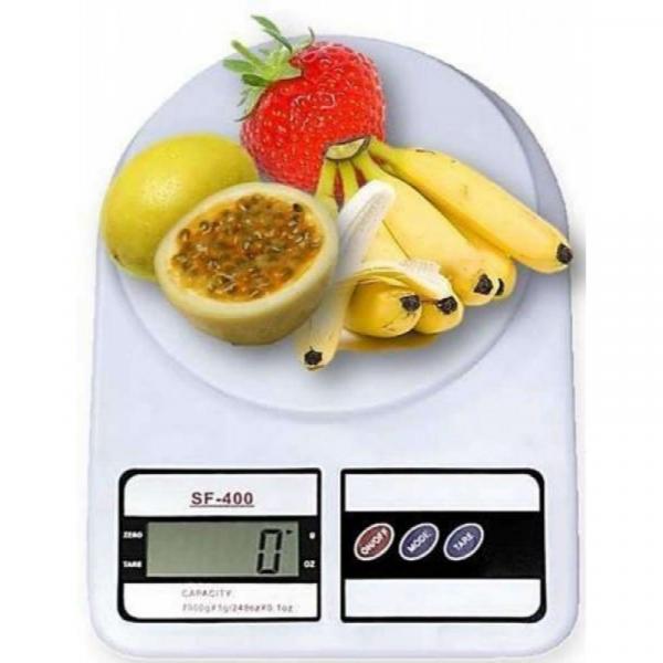 Balanca Digital de Cozinha Sf400 - Ate 10kg - Branca - Importado