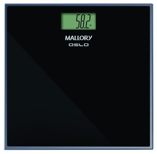 Balança Digital de Vidro 150kg Mallory Oslo Preta