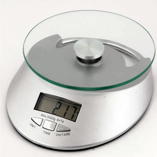 Balança Digital Eletrônica de Cozinha com Relógio 1 G à 5 Kg CBRN02399 - Commerce Brasil