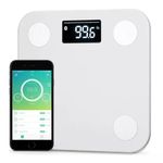 Balança Smart Yunmai Mini Bioimpedância C/ APP IOS Android Bluetooth Até 180KG - Branco