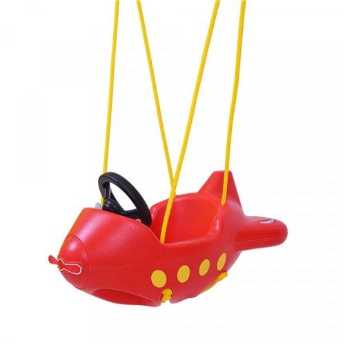 Balanço Infantil Avião Vermelho Xalingo Brinquedos Vermelho