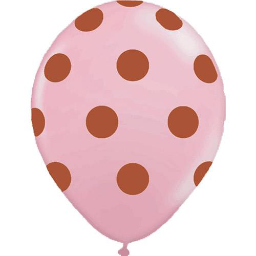 Tudo sobre 'Balão Bolinhas Rosa Claro - Balloontech'