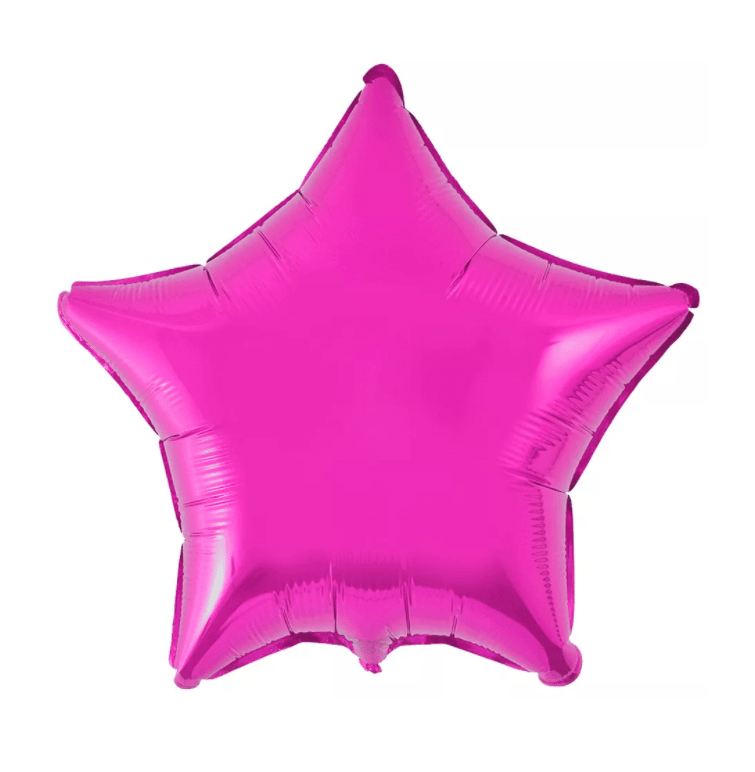 Balão de Estrela Pink Metalizado 18''
