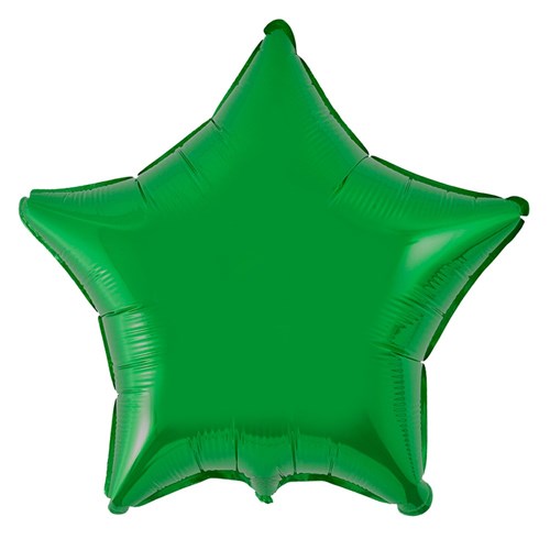 Balão de Estrela Verde Metalizado 18''