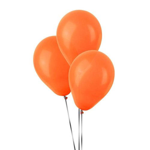 Balão de Látex Laranja Liso 50 Unidades