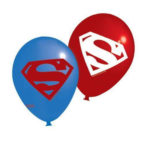 Balão de Látex Superman 25 Unidades Festcolor