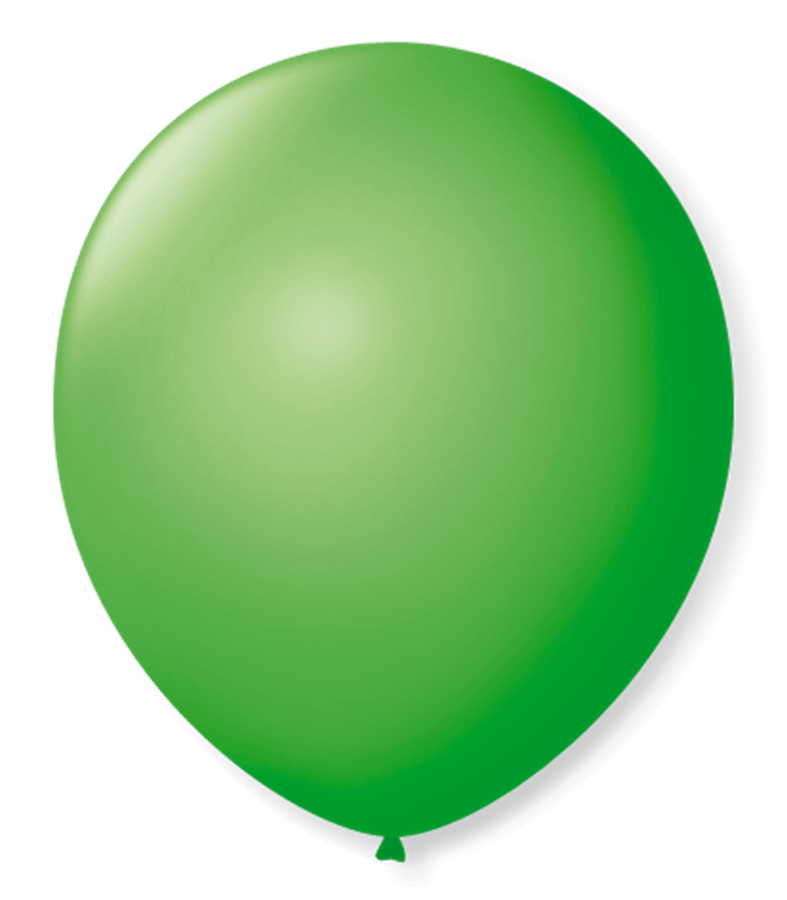 Balão Nº9 Liso Verde Maça - 50 Unidades