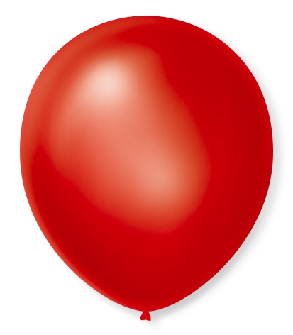 Balão São Roque Cintilante N7 C/50un Vermelho