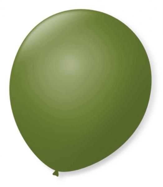 Balão São Roque N7 C/50un Verde Militar