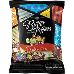 Balas Butter Toffees Predilectas 160g - 1 Unidade