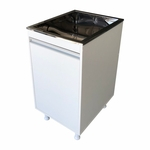 Balcão de Lavanderia 100% Mdf com Tanque Inox 1 Porta