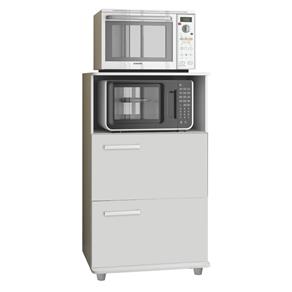 Balcão para Cozinha 313 Forno e Micro - Branco