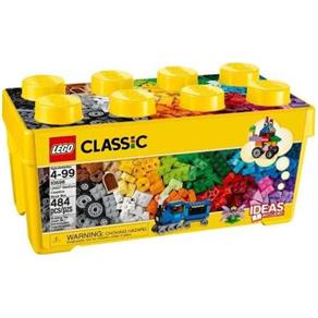 Balde Lego Classic 10696- 484pçs+livro Sugestão+caixa Organizadora
