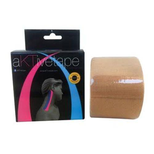 Bandagem Aktive Sport Tape Kinesiology - 5cm X 5m - Bege
