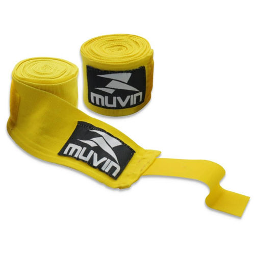 Bandagem Elástica - 300cm X 5cm - Amarelo - Muvin Bdg-300