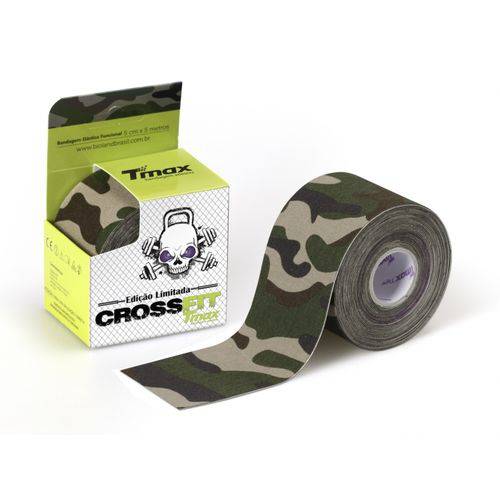 Bandagem Elastica Adesiva TMAX 5mx5cm Crossfit Cor Verde