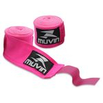 Bandagem Elástica Artes Marciais Muvin 3 Metros Rosa Pink