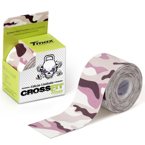 Tudo sobre 'Bandagem Elastica Camuflada Crossfit Tmax Tape Kinesi'