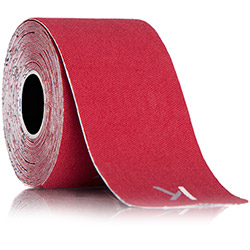 Bandagem Elástica KT Tape Pré Cortado 5,1m Vermelho Escuro