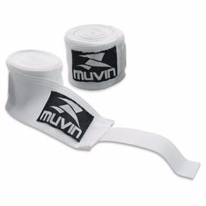 Bandagem Elastica para Artes Marciais - Muvin - Branco