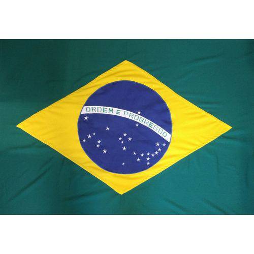 Tudo sobre 'Bandeira do Brasil Oficial Bordada Dupla Face 1,12x1,60m'