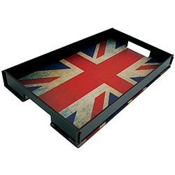Bandeja Decorativa Bandeira Reino Unido Kanvas Retangular - At.home