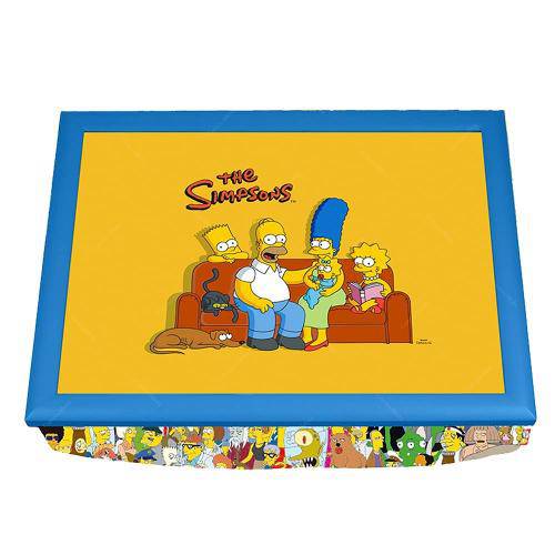 Bandeja para Notebook Família Simpsons - The Simpsons - em Madeira - 43x32,5 Cm