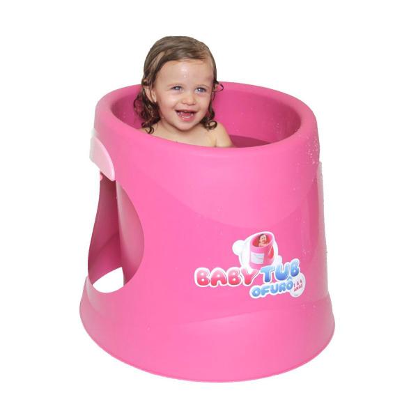 Banheira BabyTub Ofurô 1 à 6 Anos Assento Ergonômico - Rosa - Baby Tub