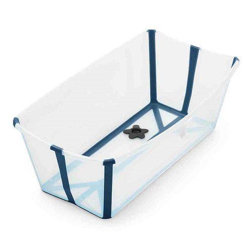 Banheira Dobrável Flexi Bath Transparente Azul - Stokke