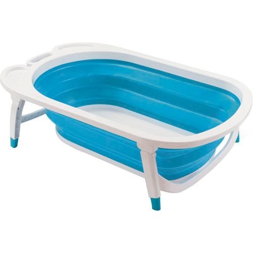 Banheira Dobrável Multikids Baby Flexi Bath - Branca/Azul