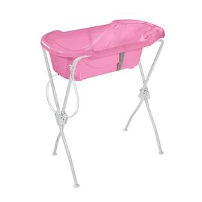 Banheira Ergonômica com Suporte 06000.02 Rosa - Tutti Baby