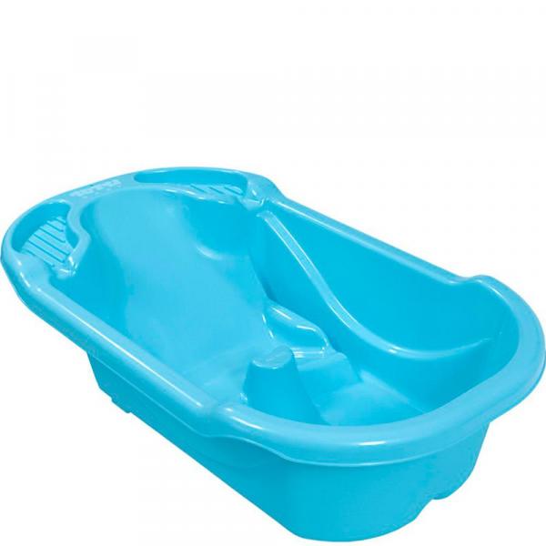 Banheira Ergonômica Safety Comfort Azul-Bebê - Tutti Baby