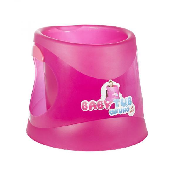 Banheira Ofurô Cristal 1-6 Anos Flúor Pink - BabyTub - Baby Tub