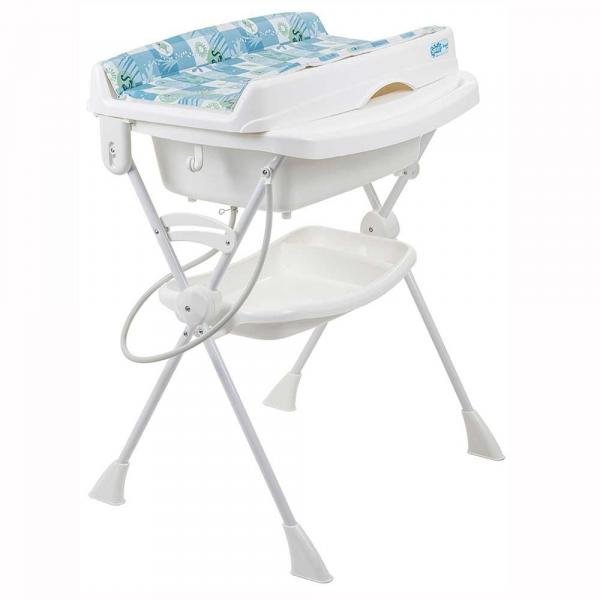 Banheira para Bebê Desmontável Burigotto Splash! 3043GL20 Peixinho Azul para Recém-nascidos Até 10kg