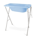 Banheira para Bebê Plástica com Suporte - Galzerano - Azul