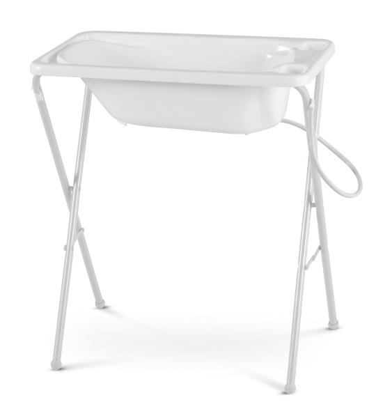 Banheira para Bebê Plástica com Suporte - Galzerano - Branco