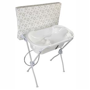 Banheira para Bebê Tutti Baby Floripa com Trocador - Branco Essencial