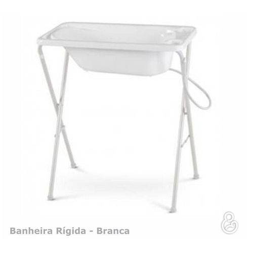 Banheira Rigida Branca + Suporte - Galzerano