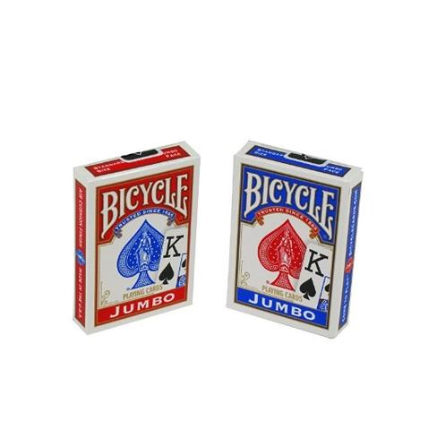 Baralho BICYCLE Jumbo Vermelho e Azul (PAR) - Bicycle