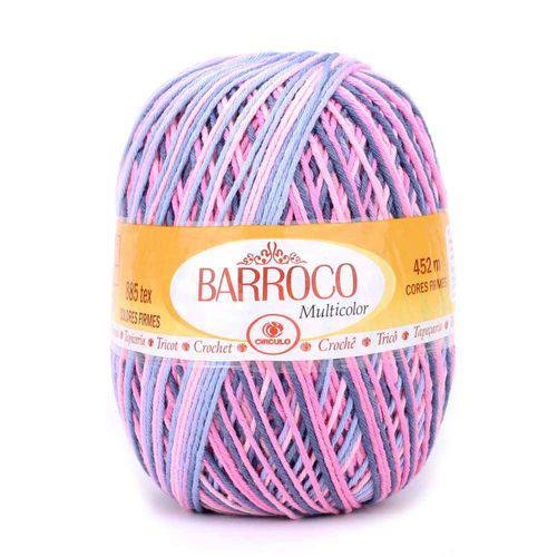 Tamanhos, Medidas e Dimensões do produto Barbante Barroco Multicolor 400g Círculo-9197